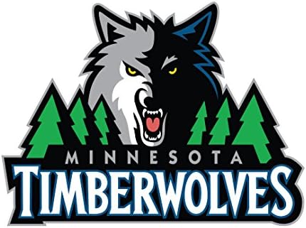 Minnesota Timberwolves NBA Team Wall Decal Car Sticker - Set of 3 Stickers 7"