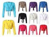 Womens Long Sleeved Tie Front Bolero Shrug / Size 8-14 – £6.99 (ML – UK(12-14), Grey)