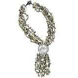 Mother-of-Pearl Beaded Necklace by Sajen