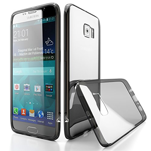 Galaxy S6 Case, Dreo® [Crystal Flex] Galaxy S6 Clear Case Premium Clear Flexible Soft TPU Material [Scratch Resistant / Anti Yellow-Aging / Slim Easy Grip] - Authentic Retail Packaging - for Samsung Galaxy S6 (Smoke)