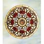 Window panel Tiffany stained glass design Victorian style home decor