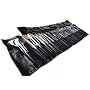 Bundle Monster 34pc Studio Pro Makeup Make Up Cosmetic Brush Set Kit w/ Leather Case - For Eye Shadow, Blush, Concealer, Etc.