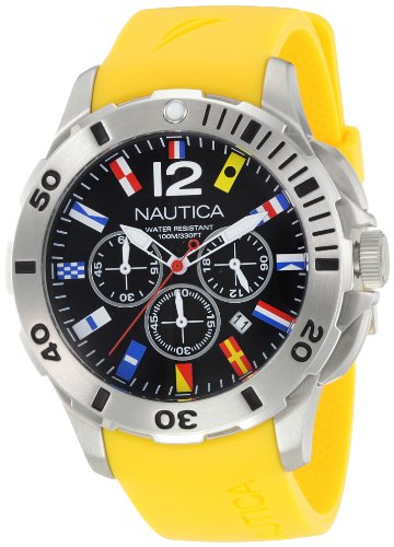 Nautica Mens N18637G Bfd 101 Dive Style Chrono Flag Watch