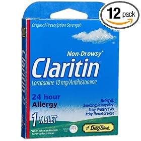 Lil' Drugstore Products Claritin (Loratadine Antihistamine)Tablet, 1-Count Boxes (Pack of 12)