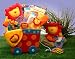 Silly Circus Baby Wagon Gift Set Image