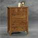 Sauder Shoal Creek 4-Drawer Chest in Oiled Oak