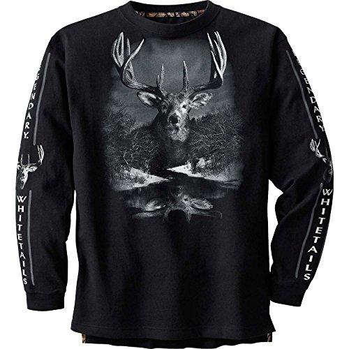 Legendary Whitetails Men's Daydream Trophy Long Sleeve T-Shirt Black Large