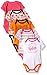 Nautica Baby Catch The Waves 5 Pack Bodysuits, Fuchsia Orange, 3-6 Months