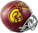 Reggie Bush & Matt Leinart Signed USC Trojans Replica Helmet Ins. TSP & Players