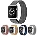 Apple Watch Band,Teslasz? 38mm Mesh Replacement Strap Stainless Steel Milanese Loop Strap Magnetic Buckle Wrist Band for Apple iWatch All Models,Black