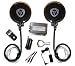 200 Watt Amplified Chrome Motorcycle Speakers
