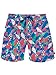 Men's Fish Print Swim Trunks - X80 Short Fitted Neon Swim Trunks