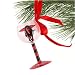 Texas Tech Red Raiders Hand-Painted Mini Wine Glass Christmas Ornament