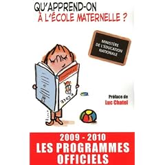 Ecole maternelle : Les programmes officiels
