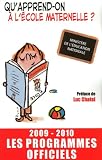 Ecole maternelle : Les programmes officiels