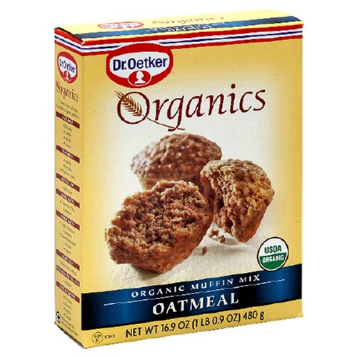Dr. Oetker Organics Muffin Mix, Oatmeal, 16.9-Ounce Boxes (Pack of 12) by Dr. Oetker