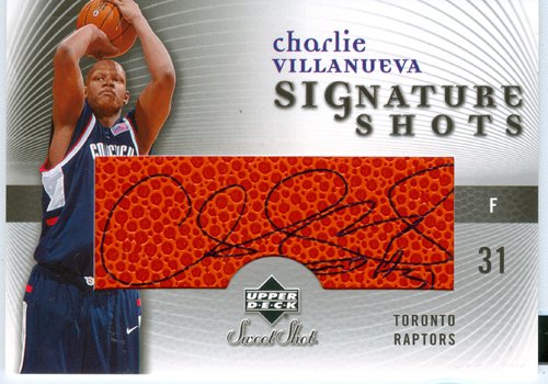 2005 Sweet Shot Authentic Charlie Villanueva Rookie Autograph Card