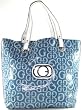 New Guess Attitude Tote Blue