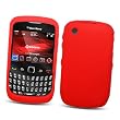 RIM BlackBerry Curve 3G 9300 (T-Mobile) / Gemini Curve 8520 & 8530 Soft Protector Cover Silicone Skin Case Red