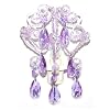 Tadpoles Night Light Chandelier in Lavender Topaz