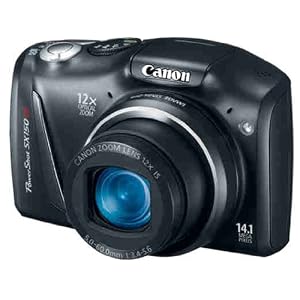 Canon PowerShot SX150 IS 14.1 MP Digital Camera with 12x Wide-Angle Optical Image Stabilized Zoom with 3.0-Inch LCD (Black)