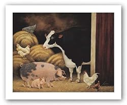 Family Farm by Lowell Herrero 9.5"x7.5" Art Print Poster