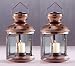 2 Metal Colonial Candle Lamp Candleholder Lanterns