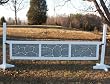 3 Panel Stone Pattern Gate Wood Horse Jumps 12ft