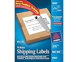 Avery® White Full-Sheet Labels for Inkjet Printers with  TrueBlock(TM) Technology, 8-1/2 inches x 11 inches, Pack of 25 (8165)