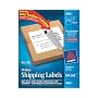 Avery� White Full-Sheet Labels for Inkjet Printers with  TrueBlock Technology, 8-1/2 inches x 11 inches, Pack of 25 (8165)