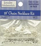 Jewelry Fundamentals 18 Inch Chain Necklace Kit - Silver