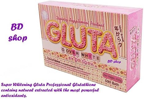 3 Boxes X 30 Capsules. super Whitening Gluta O Over White By Op Soda Professions Glutathione. (Dietary Supplement From America)