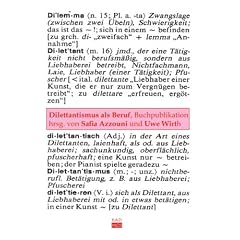 Dilettantismus als Beruf