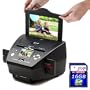 NEW! PS9700(16GB SDHC included)3-in-1 Digital Photo/Negative Films/Slides Scanner with built-in 2.4 LCD Screen with FREE 16GB SD Memory Card