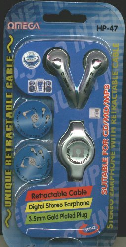 Childrens Toyshop  Electronics : digital stereo earphones with retractable cable