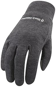 Black Diamond Power Weight Liners Glove Liners, Charcoal, X-Large