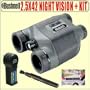 Bushnell Night Vision 2.5X42 Binoculars USA + Accessory Package - Bushnell ABUS25X42NK1