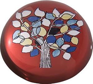 3.75" Glass Domed Tree Paperweight