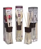 Greenair All Natural Aromatherapy Reed Diffuser, Fresh Cotton, Vanilla Rasberry and Pomegranate, Set of 3