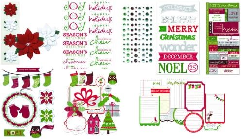 Little Yellow Bicycle LYB Scrapbooking Embellishment Set Christmas