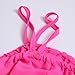 Sunward(TM)Women Fashion Irregular Strapless Chiffon Tops (XLarge, Hot Pink)