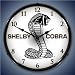 Shelby Cobra Logo Lighted Wall Clock