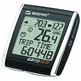 Sigma BC 2209 MHR 22-Function Triple Wireless Bicycle Computer - 02290