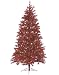 7.5' Sparkling Ruby Pre-Lit Laser Tinsel Artificial Christmas Tree - Ruby Lights