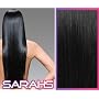 20 inch Jet Black (1). Full Head. Clip in Human Hair Extensions. High quality Remy Hair!. 120g Weight