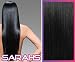 18 inch Jet Black (1). Full Head. Clip in Human Hair Extensions. High quality Remy Hair!. 120g Weight