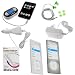 GTMax Rapid Car Charger + Home Travel Charger + LED Fm Transmitter + 2 Circle Gel Cov...