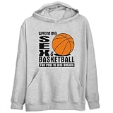 Wyoming SEX & BASKETBALL ... Usa States Mens Hoodie (Heather Gray, Sizes X-Small - XXX-Large)