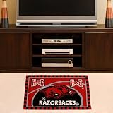 Arkansas Razorbacks Cardinal 18 x 30 Handmade Rug