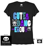 Skelanimals: Cute and Dangerous Black Junior T Shirt